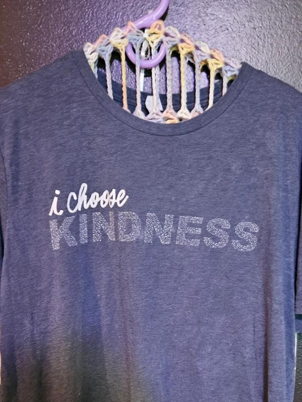 Womens' Navy "I Choose Kindness" Graphic Tee
